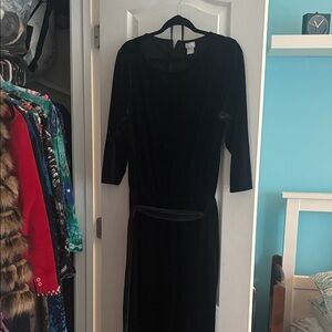 Chicos Black Velvet jumpsuit
